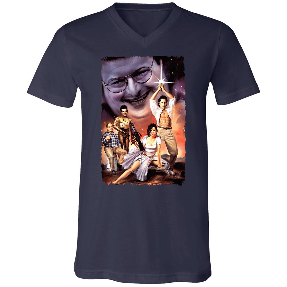 Unisex V-Neck T-Shirt - CMDWEZ4A - Navy - 2