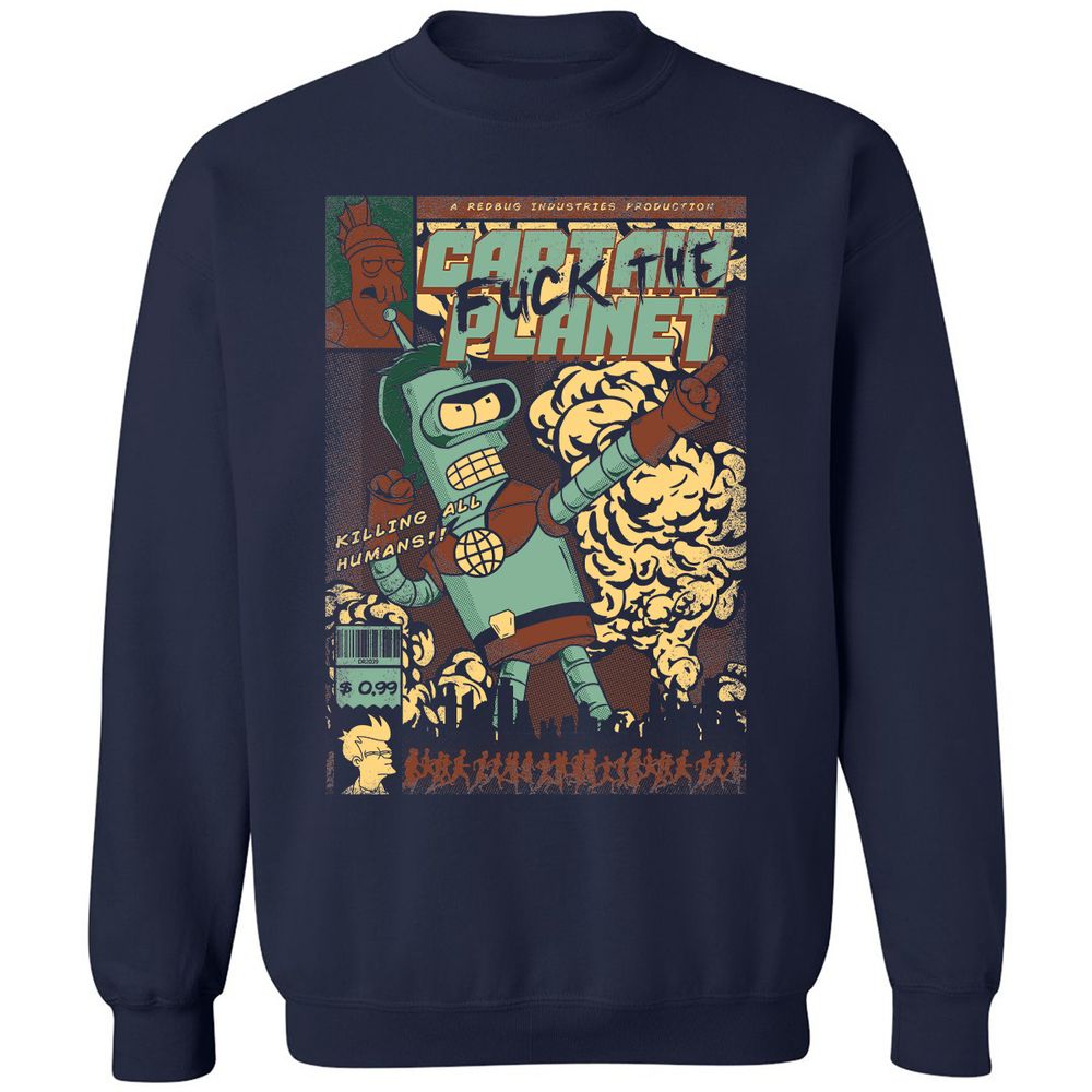 Classic Unisex Sweatshirt - VSURFF44 - Navy - 2