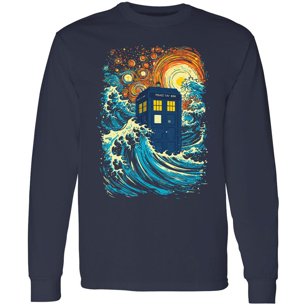 Long Sleeve T-Shirt - 3CTRKWKG - Navy - 2