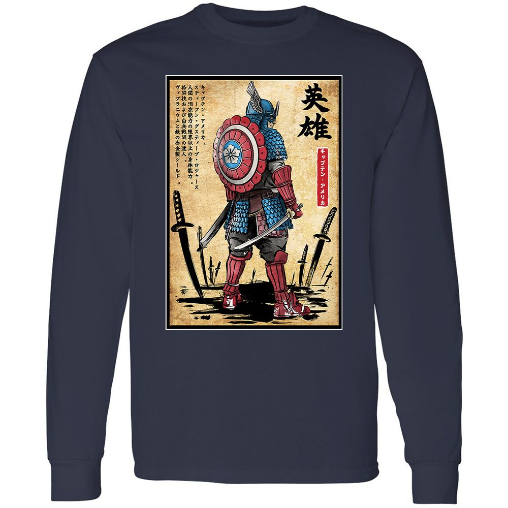 Long Sleeve T-Shirt - ZEN5APR8 - Navy - 2