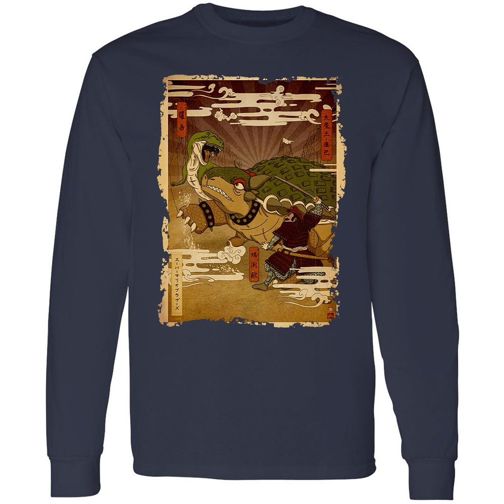 Long Sleeve T-Shirt - YGZP9CC4 - Navy - 2