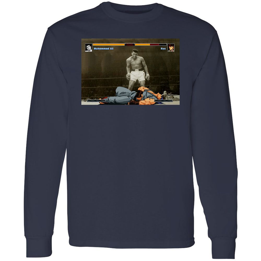 Long Sleeve T-Shirt - SHPUH31A - Navy - 2