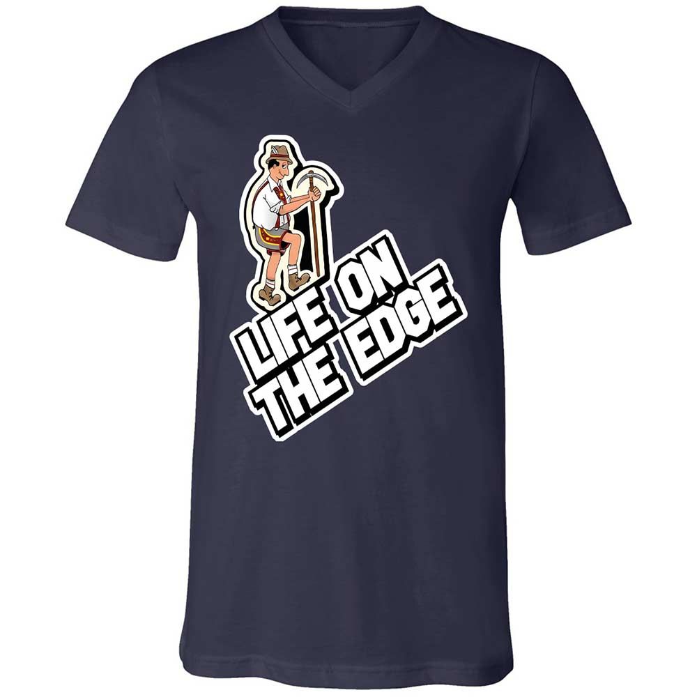 Unisex V-Neck T-Shirt - VVV2KCS2 - Navy - 2