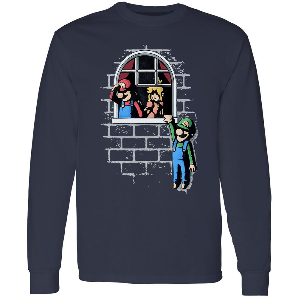 Long Sleeve T-Shirt - V5WH1QD8 - Navy - 2