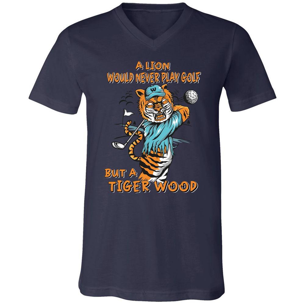 Unisex V-Neck T-Shirt - S5CBJBKR - Navy - 2