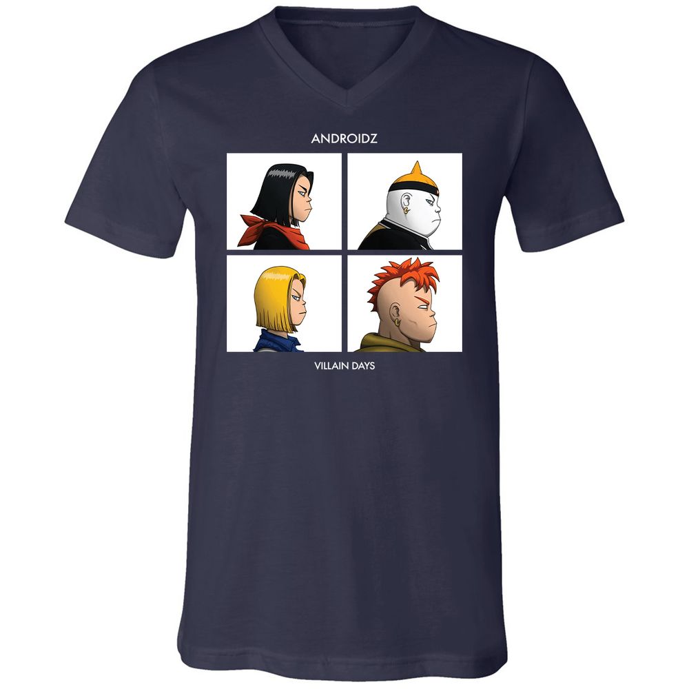 Unisex V-Neck T-Shirt - GBCZP2N6 - Navy - 2