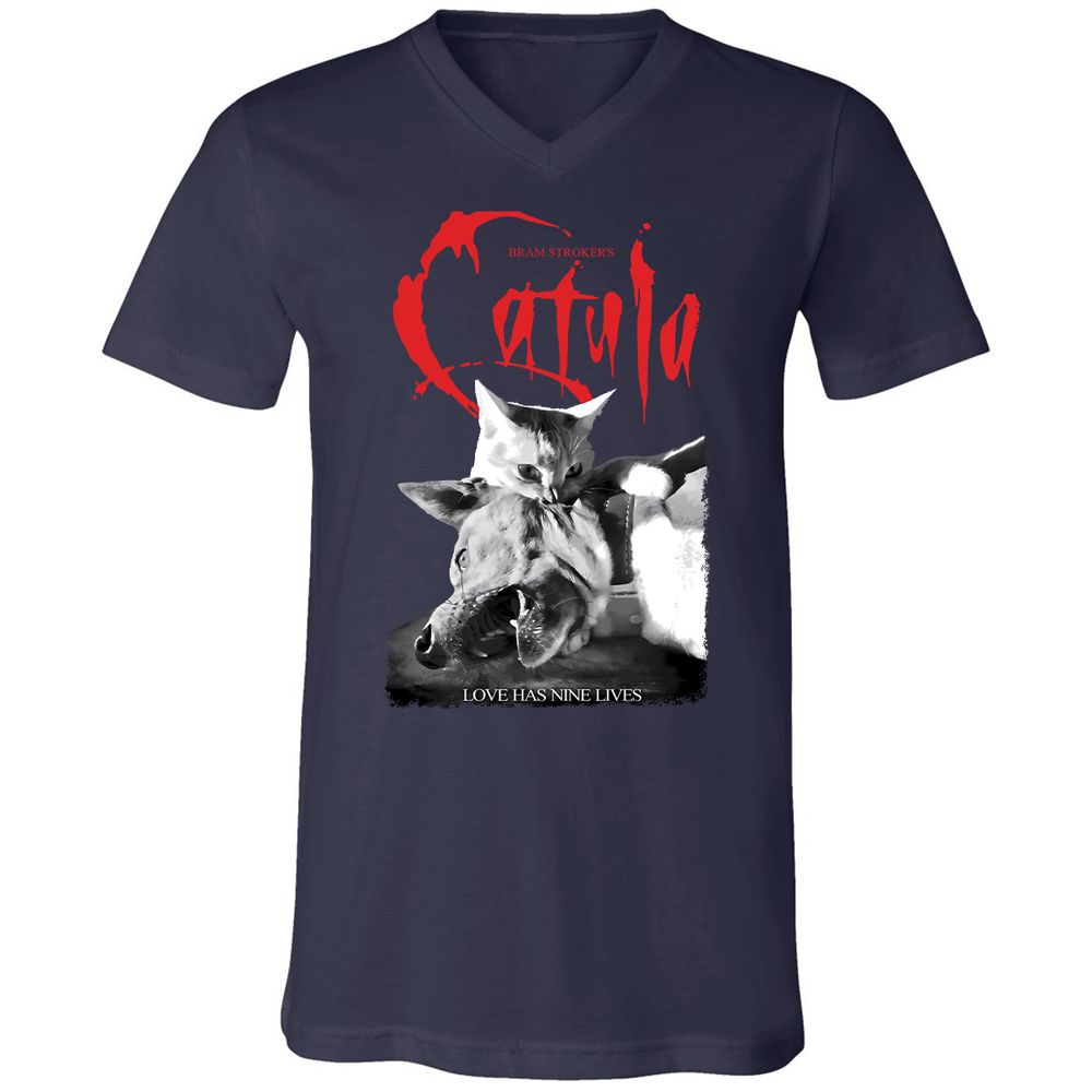 Unisex V-Neck T-Shirt - ZRJR2XPP - Navy - 2