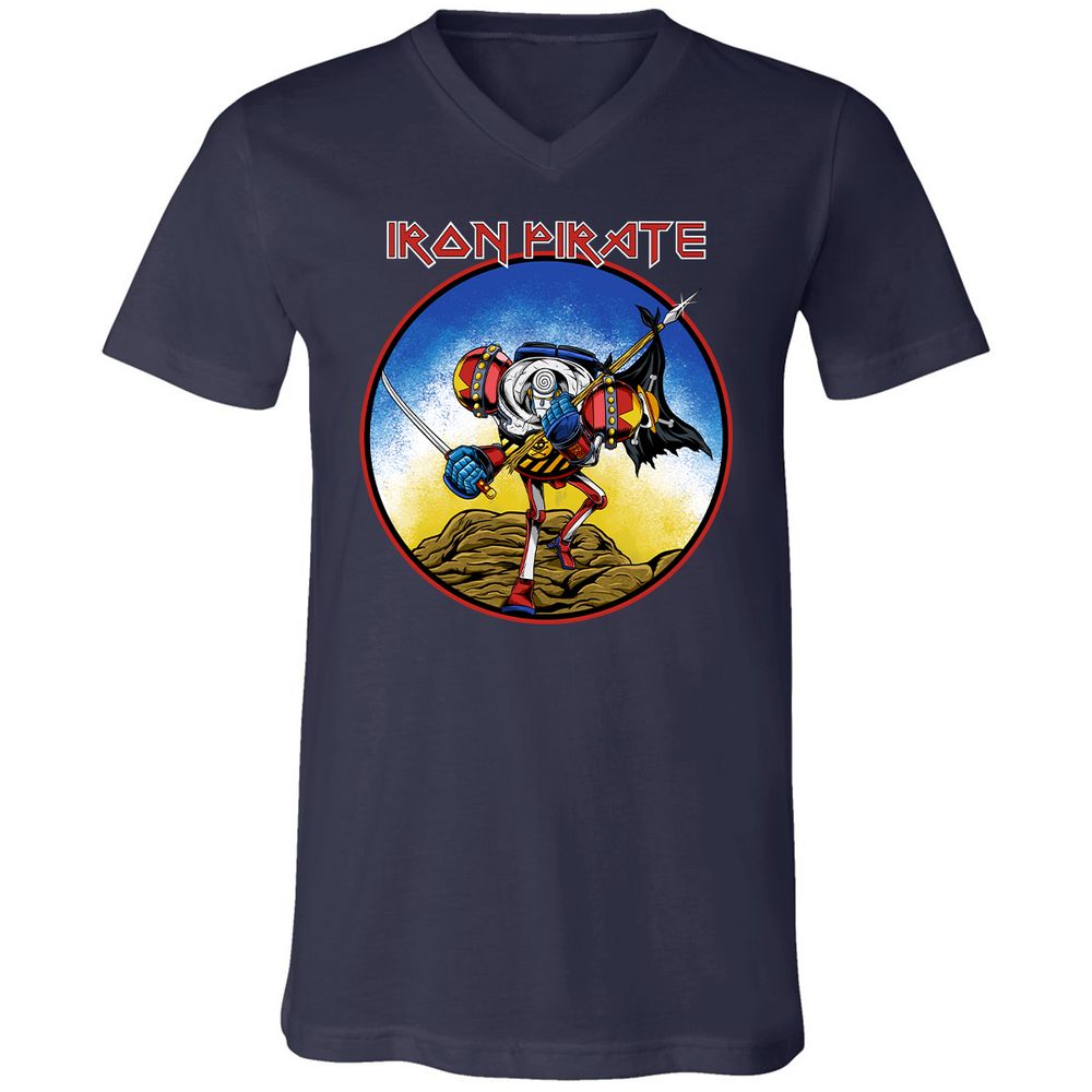 Unisex V-Neck T-Shirt - 3VTMB9AP - Navy - 2
