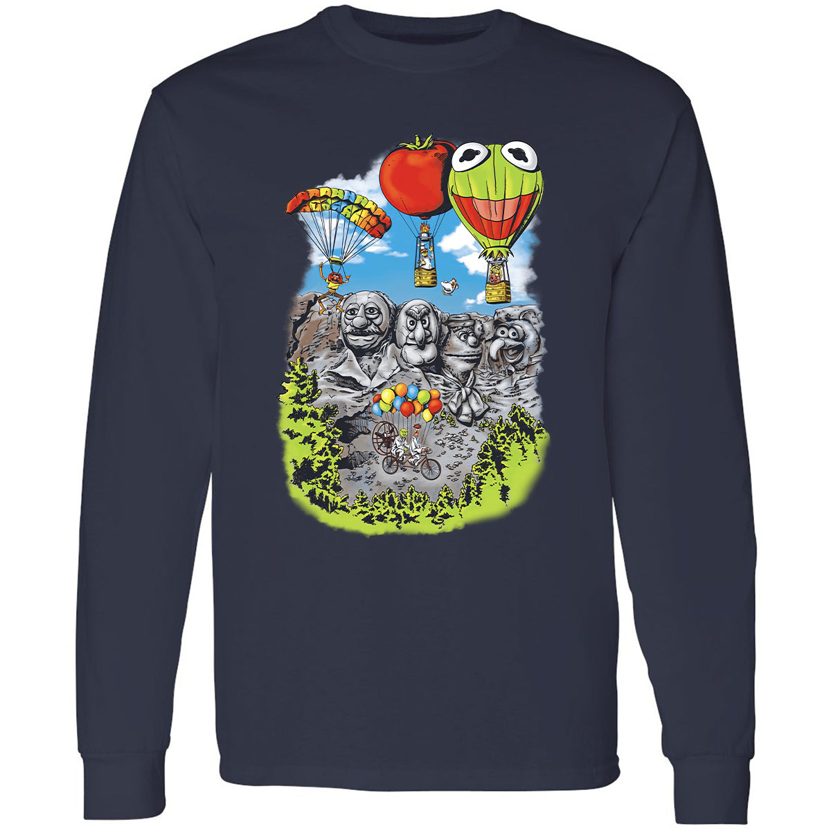 Long Sleeve T-Shirt - GSHVZWWU - Navy - 2