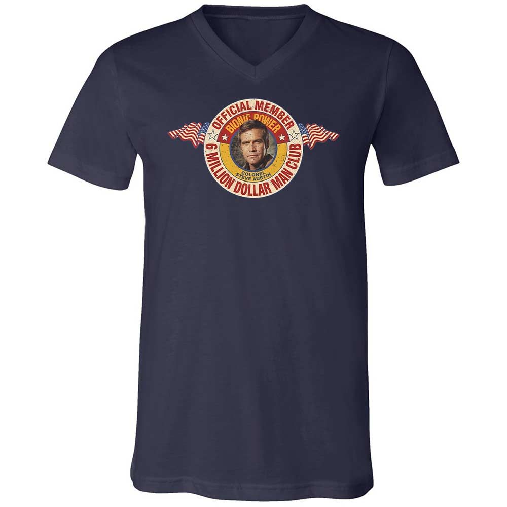 Unisex V-Neck T-Shirt - ER8ULAD9 - Navy - 2