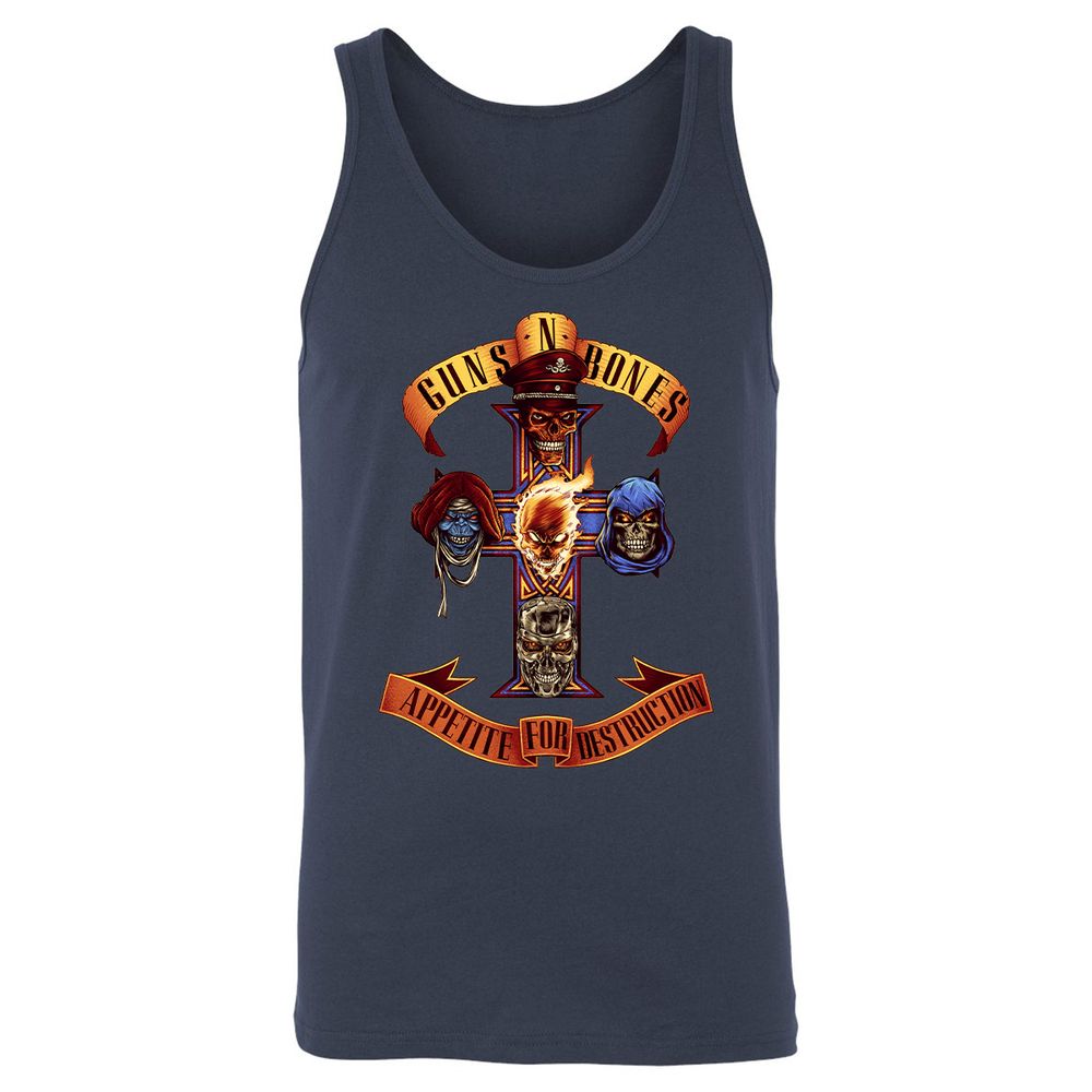 Unisex Jersey Tank - Q51MAB3U - Navy - 2
