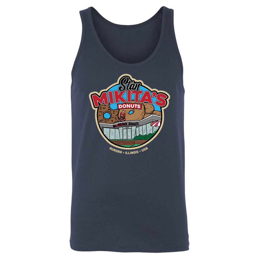 Unisex Jersey Tank - W7EVLSMB - Navy - 2