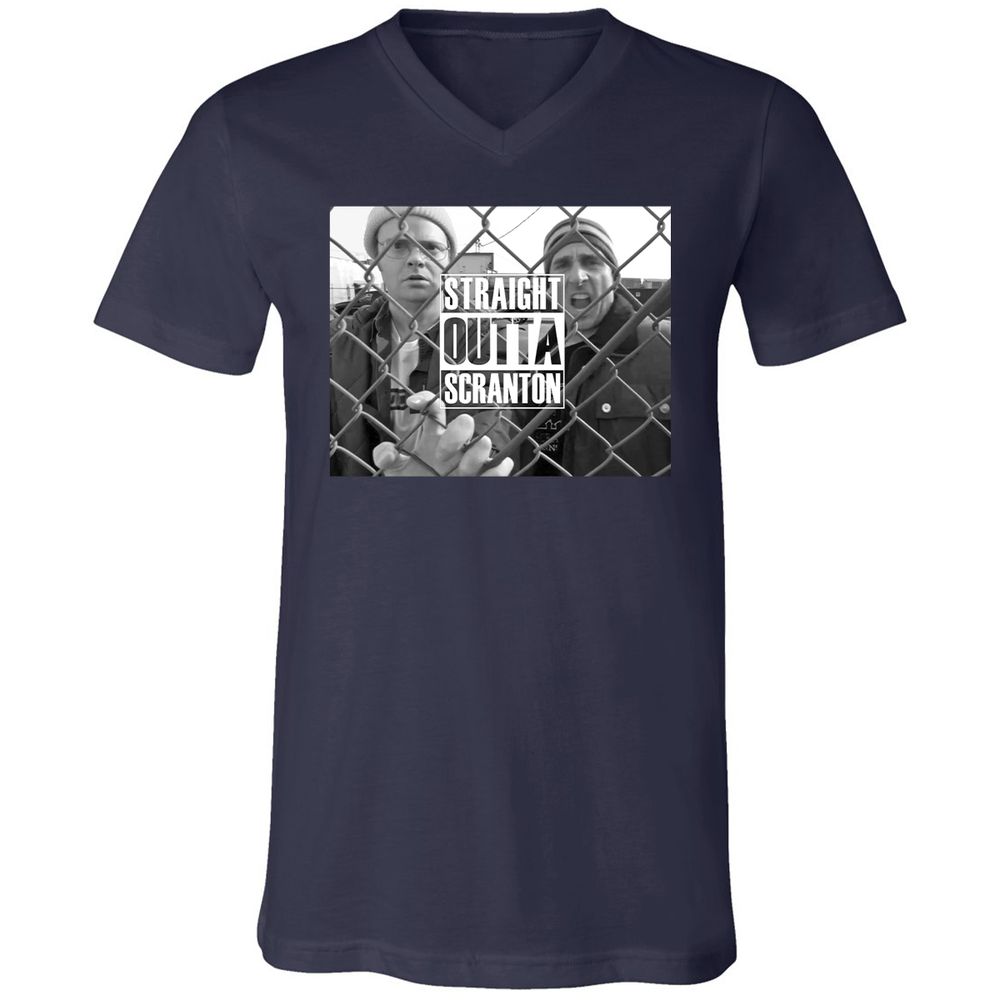 Unisex V-Neck T-Shirt - NP16N2D3 - Navy - 2