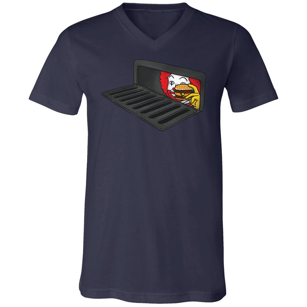 Unisex V-Neck T-Shirt - A3PUSTXR - Navy - 2