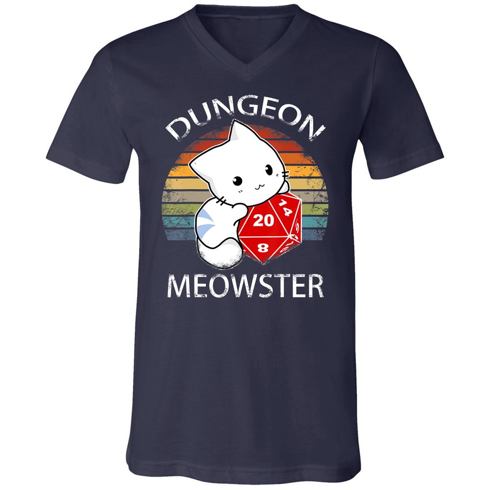 Unisex V-Neck T-Shirt - EVYR9ZHD - Navy - 2