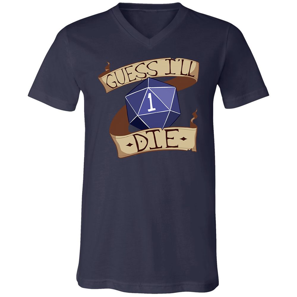 Unisex V-Neck T-Shirt - 53LLEPNS - Navy - 2