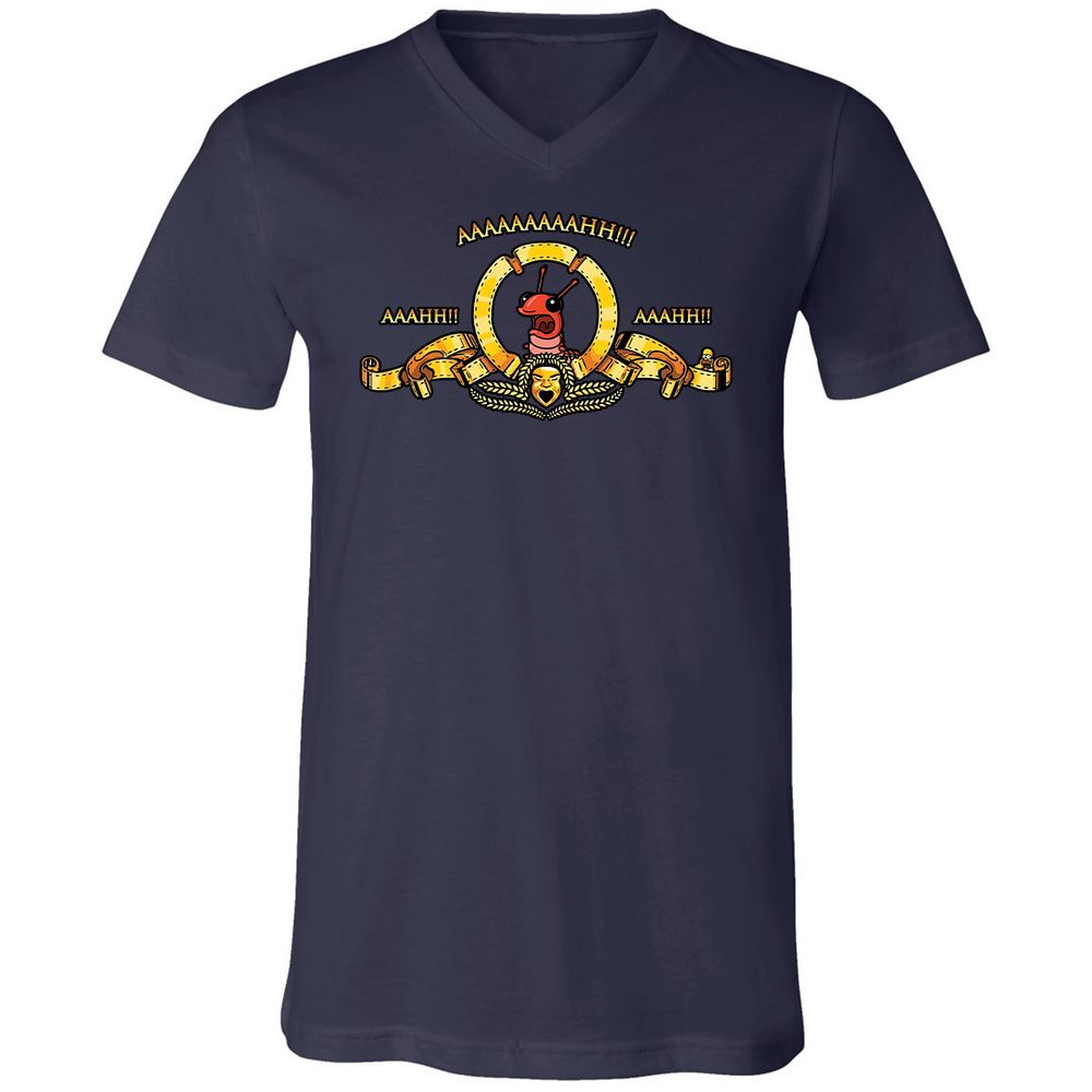 Unisex V-Neck T-Shirt - A257GX3S - Navy - 2