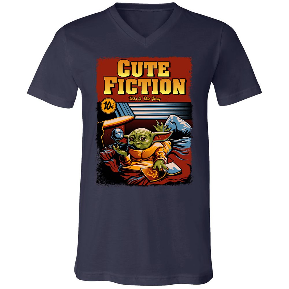 Unisex V-Neck T-Shirt - S9DZZQWZ - Navy - 2