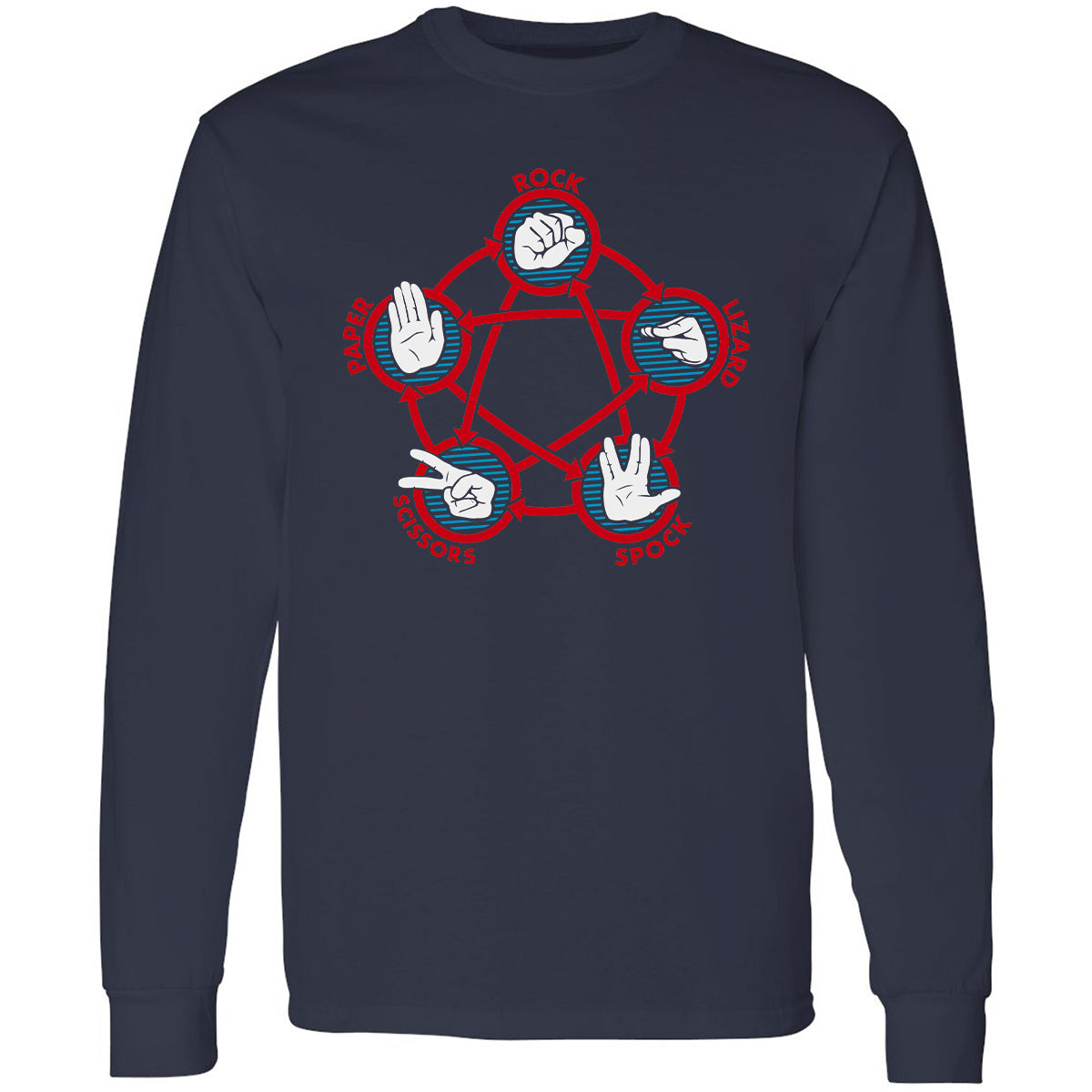 Long Sleeve T-Shirt - V8UTT6SY - Navy - 2