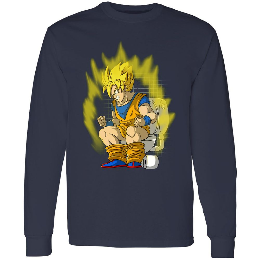 Long Sleeve T-Shirt - PZBRJQTK - Navy - 2