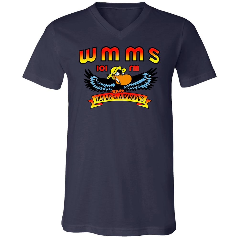 Unisex V-Neck T-Shirt - 8TV2HX64 - Navy - 2