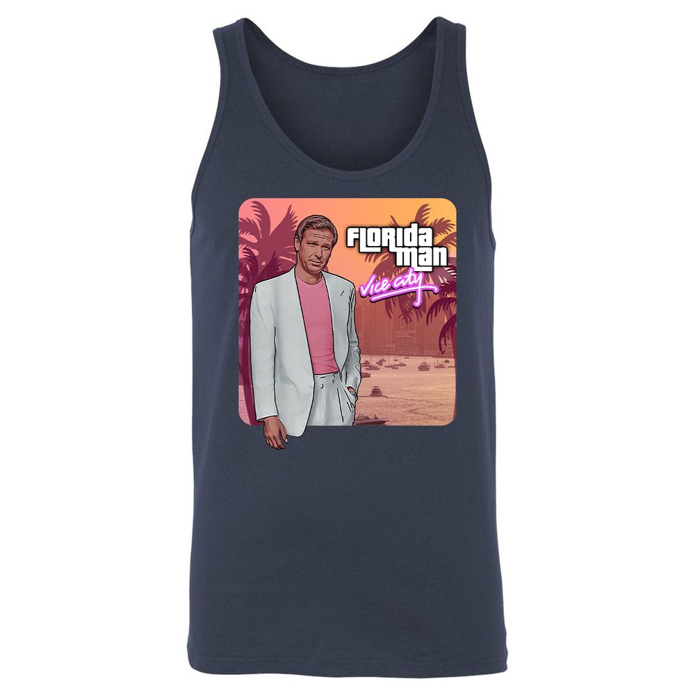 Unisex Jersey Tank - KF4AH61W - Navy - 2