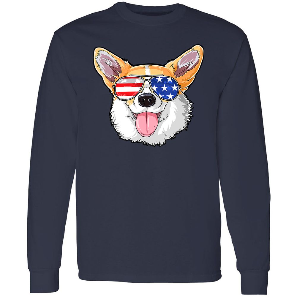 Long Sleeve T-Shirt - KGDN4CUG - Navy - 2