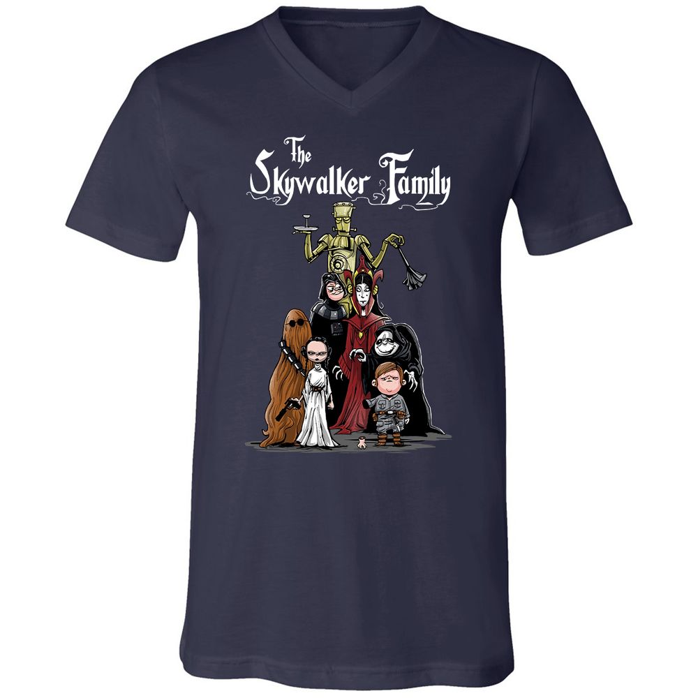 Unisex V-Neck T-Shirt - G32X6R1R - Navy - 2