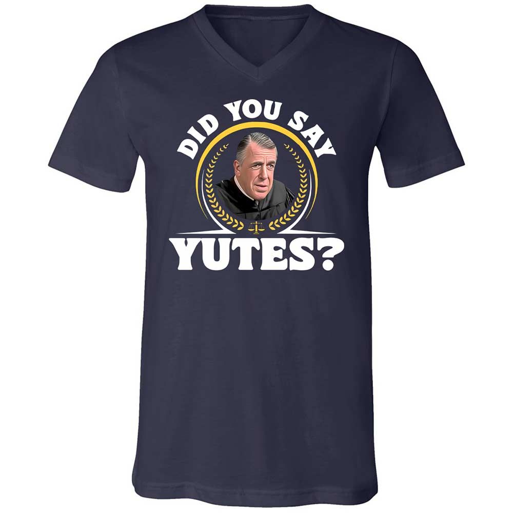 Unisex V-Neck T-Shirt - VM2GW4CU - Navy - 2