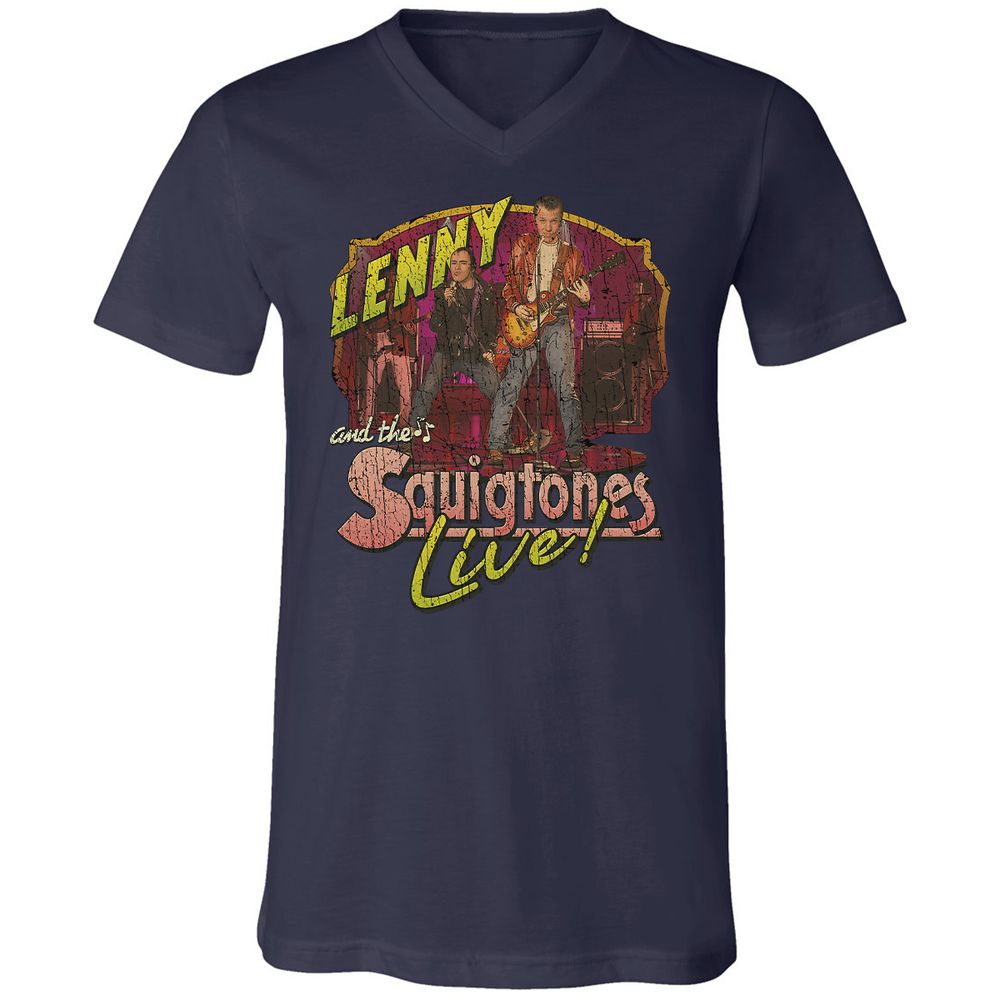 Unisex V-Neck T-Shirt - NHA53SFR - Navy - 2