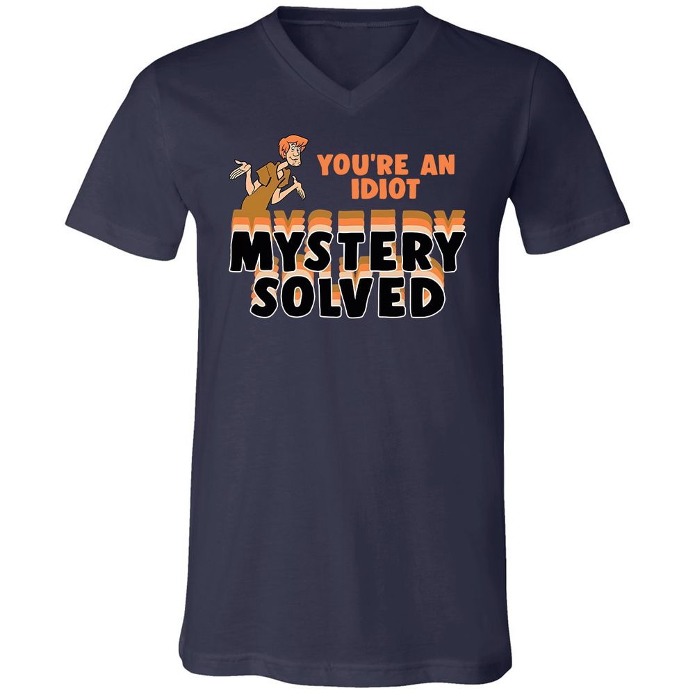 Unisex V-Neck T-Shirt - 73KPPJHN - Navy - 2