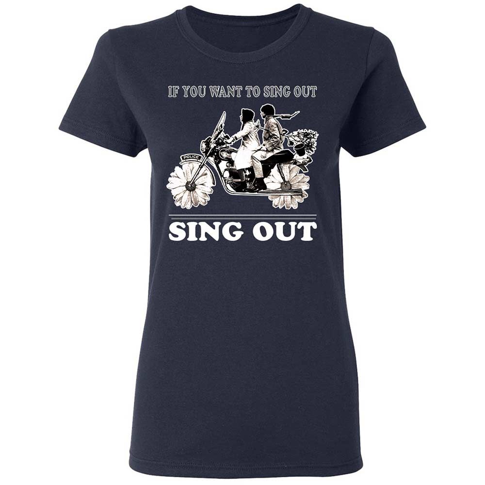 If you want to sing out, sing out - Navy - 2