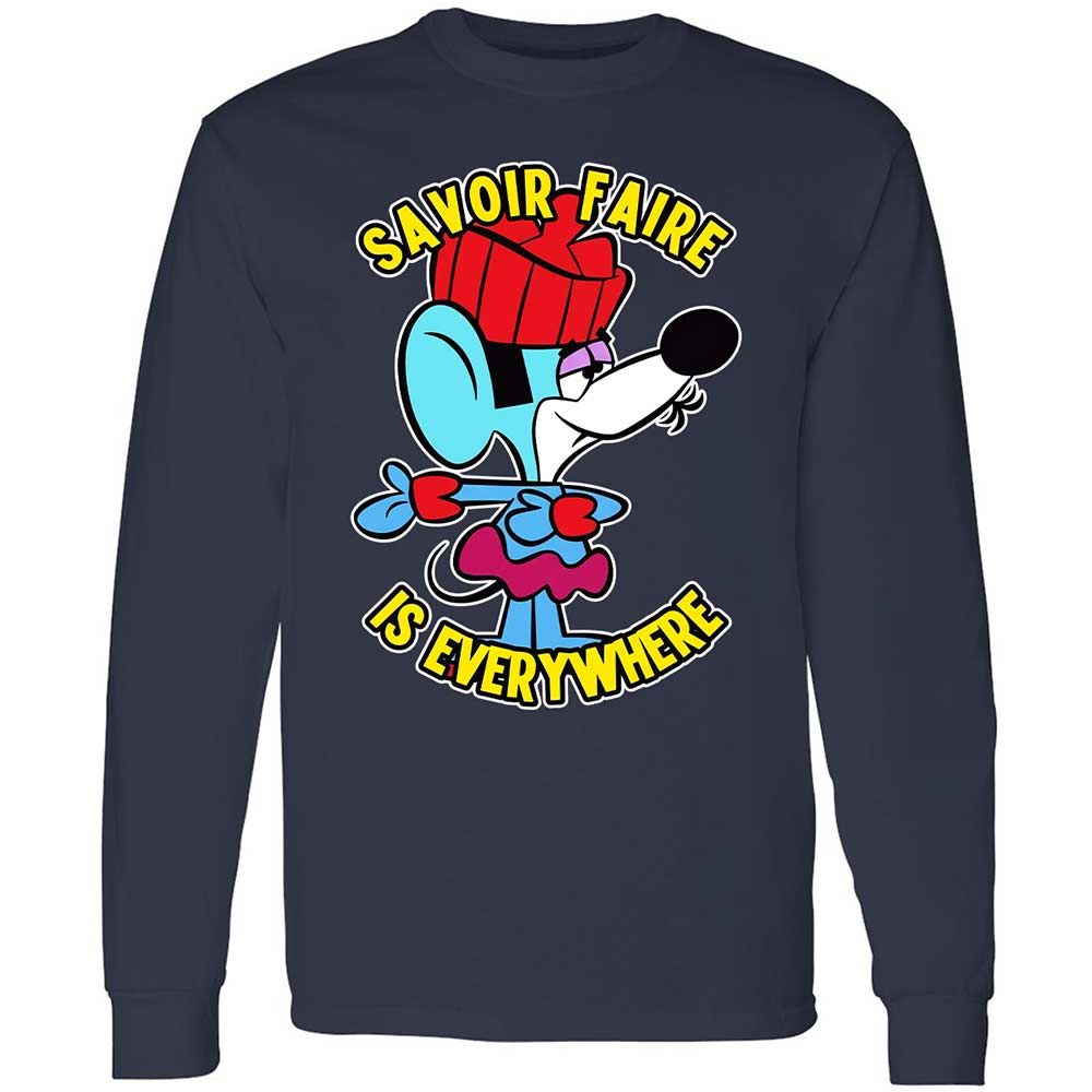 Long Sleeve T-Shirt - PRU1SJ6K - Navy - 2