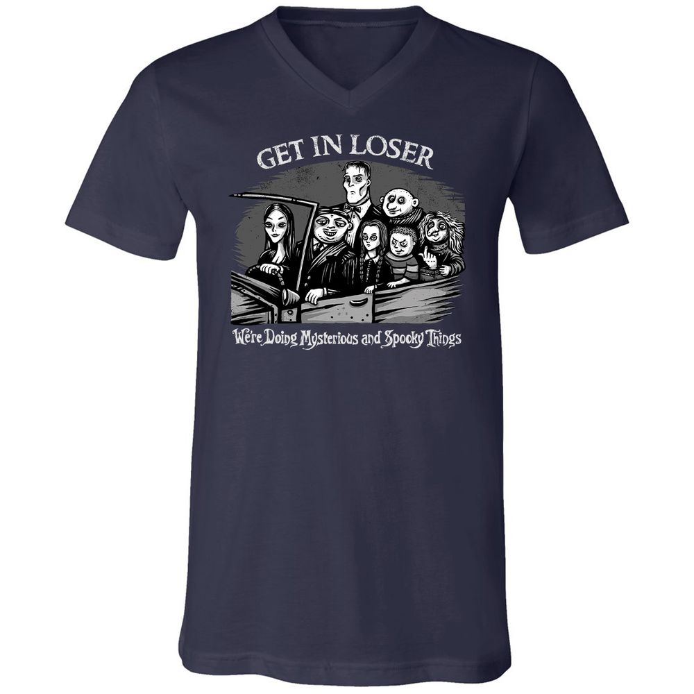 Unisex V-Neck T-Shirt - PXN9VXGB - Navy - 2