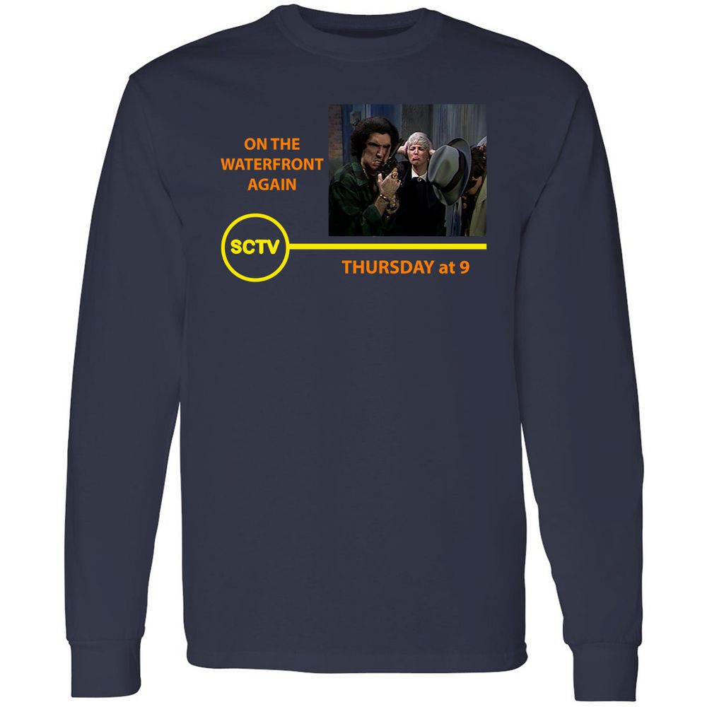 Long Sleeve T-Shirt - M4G4EWWX - Navy - 2