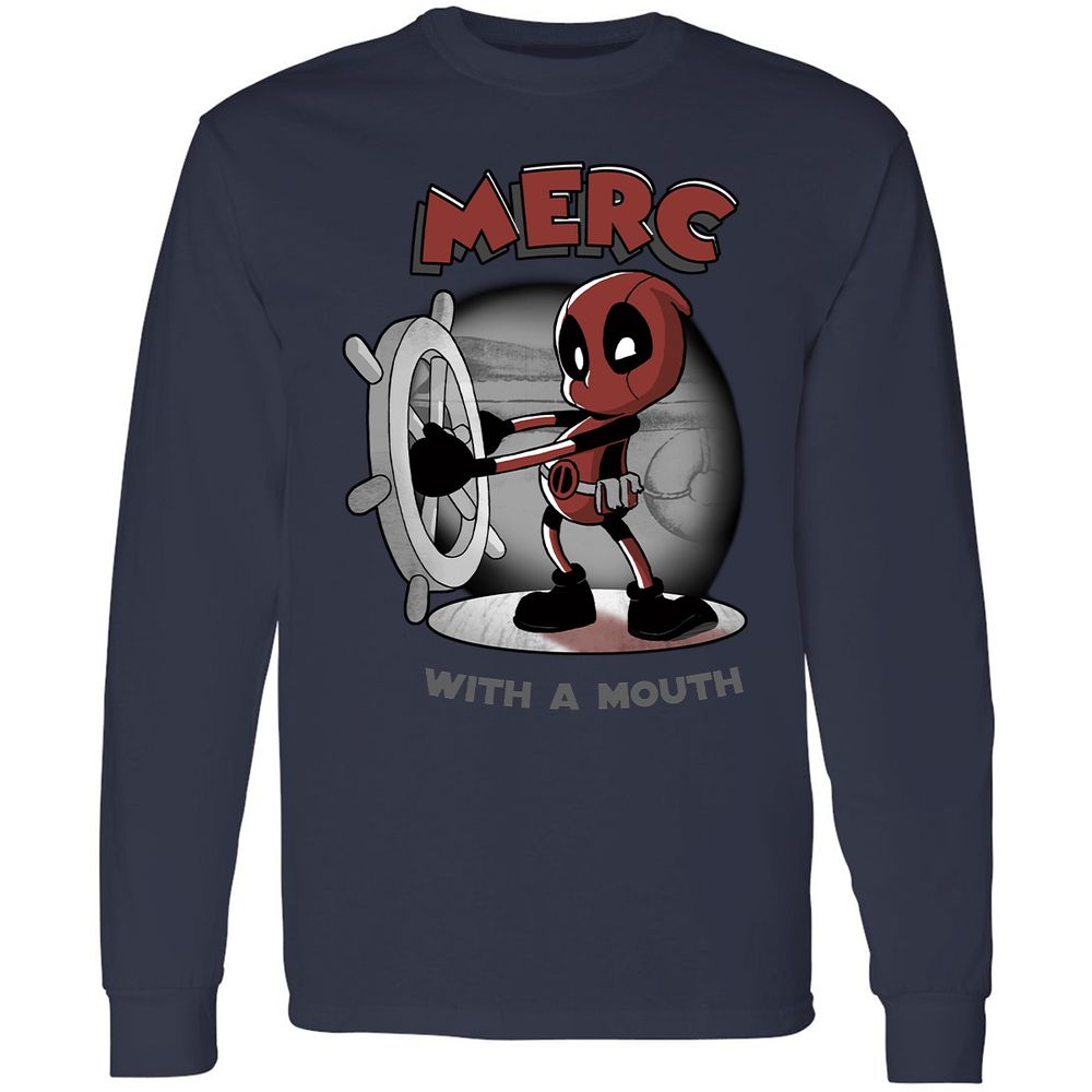 Long Sleeve T-Shirt - B3PL9ZPB - Navy - 2