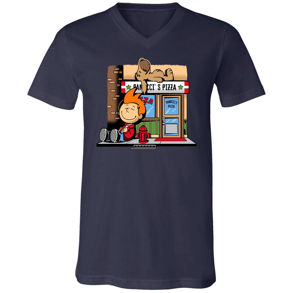 Unisex V-Neck T-Shirt - UCC41M6Y - Navy - 2