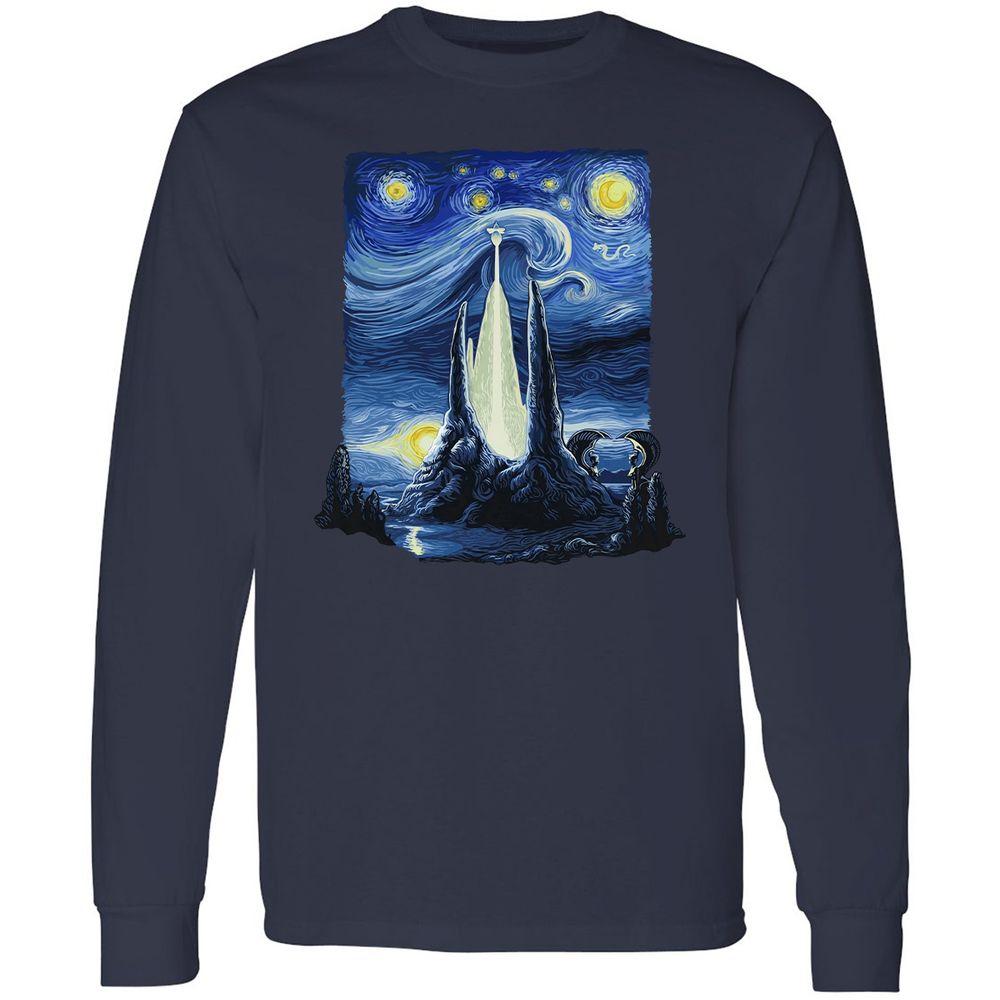 Long Sleeve T-Shirt - 8FXWWQJH - Navy - 2