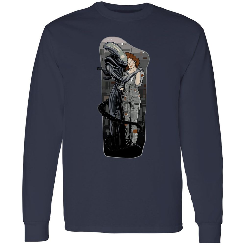 Long Sleeve T-Shirt - BSTDP7CD - Navy - 2