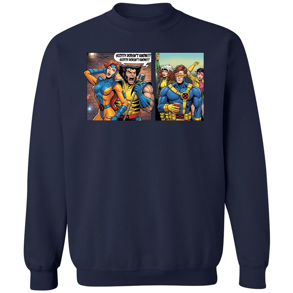 Classic Unisex Sweatshirt - T7GFHYMX - Navy - 2