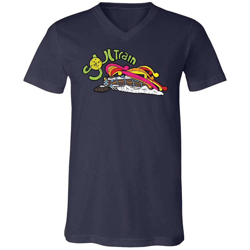 Unisex V-Neck T-Shirt - X5GFR4KM - Navy - 2