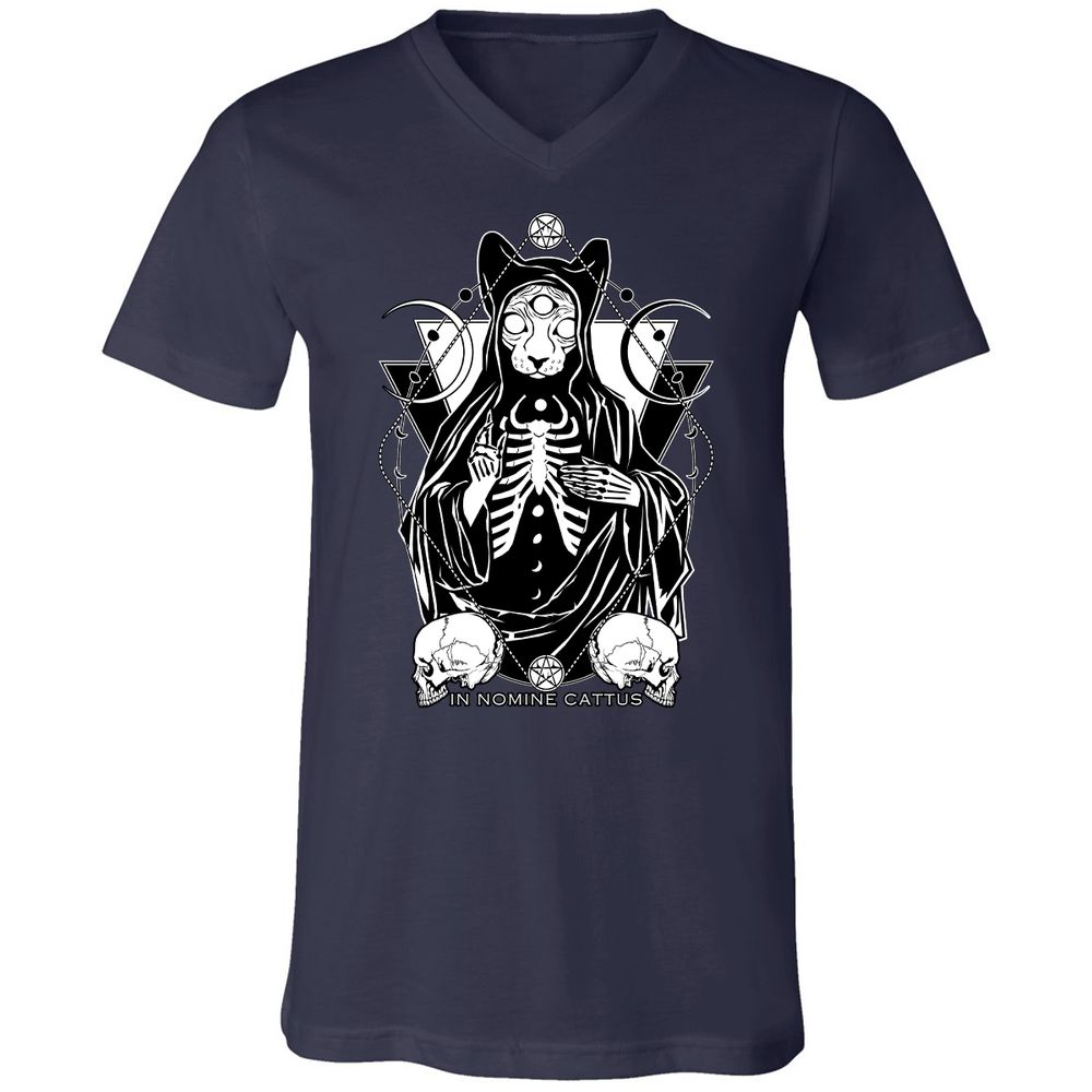Unisex V-Neck T-Shirt - V9RGSBMM - Navy - 2
