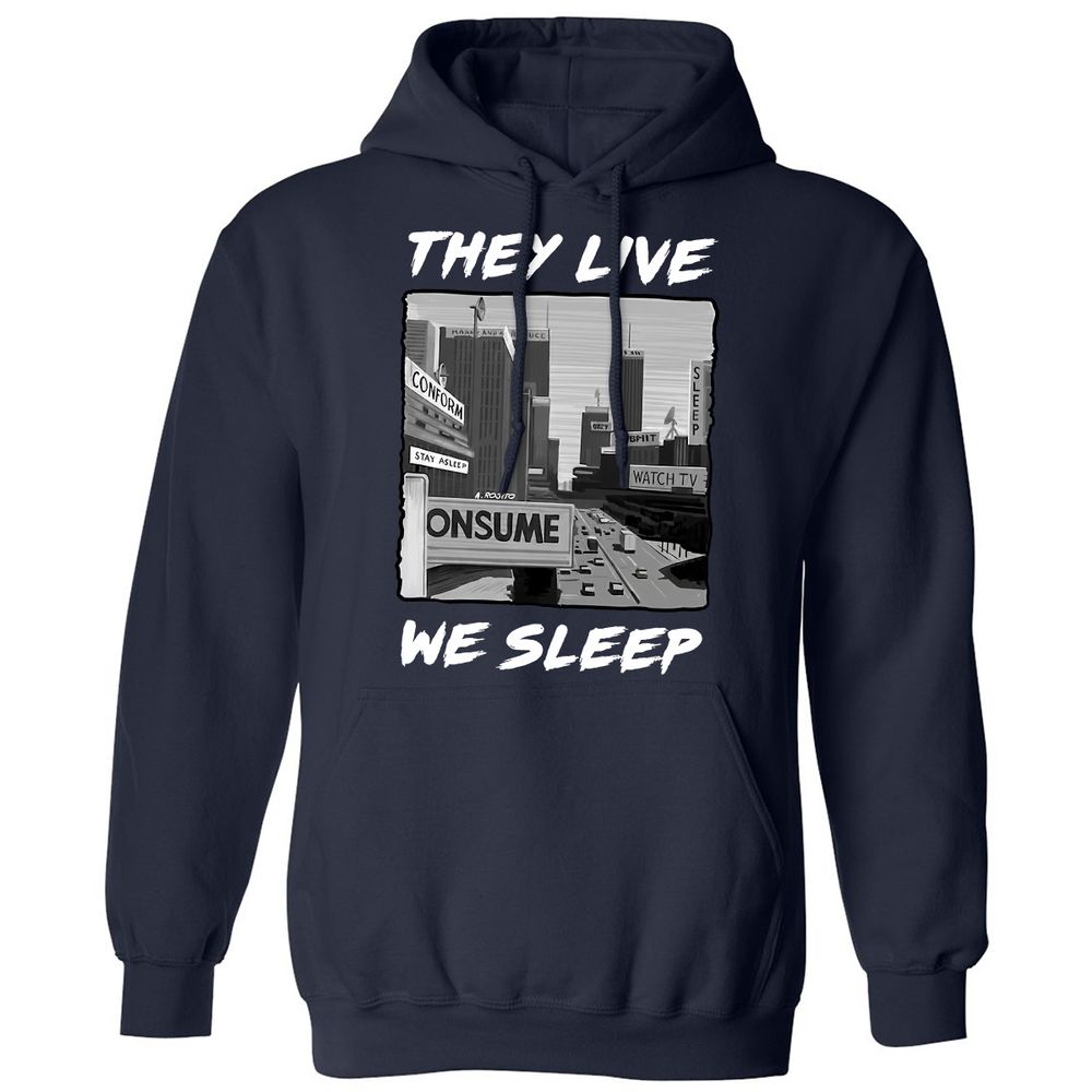 Classic Unisex Hoodie - UUVH5LZN - Navy - 2