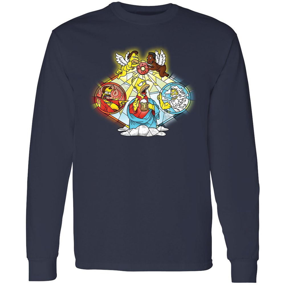 Long Sleeve T-Shirt - AW8JQ3Z7 - Navy - 2