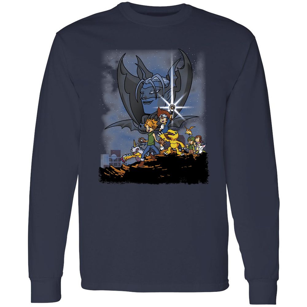 Long Sleeve T-Shirt - WKN3UVVJ - Navy - 2