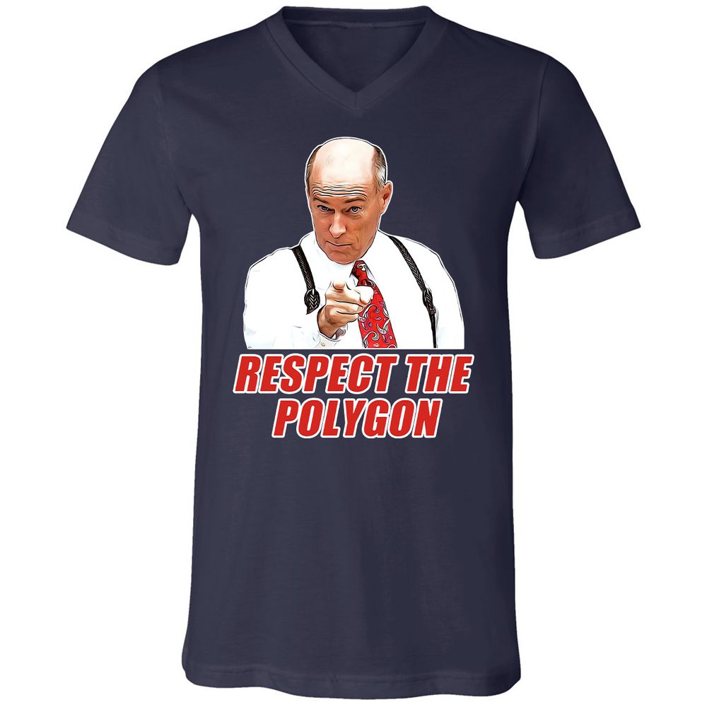 Unisex V-Neck T-Shirt - UY2YVLBX - Navy - 2