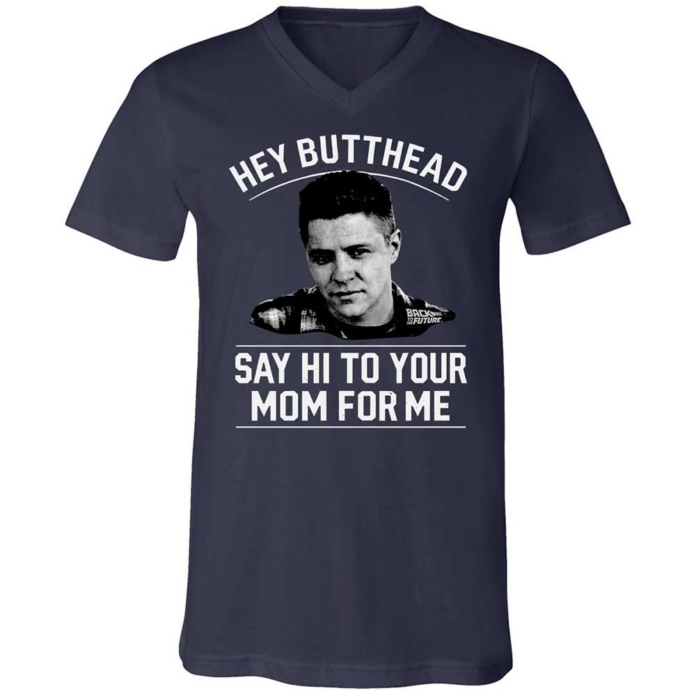 Unisex V-Neck T-Shirt - TBENHKFH - Navy - 2
