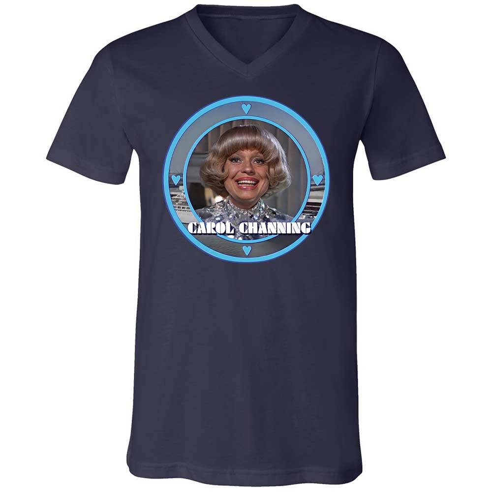 Unisex V-Neck T-Shirt - 54AK2ZTY - Navy - 2