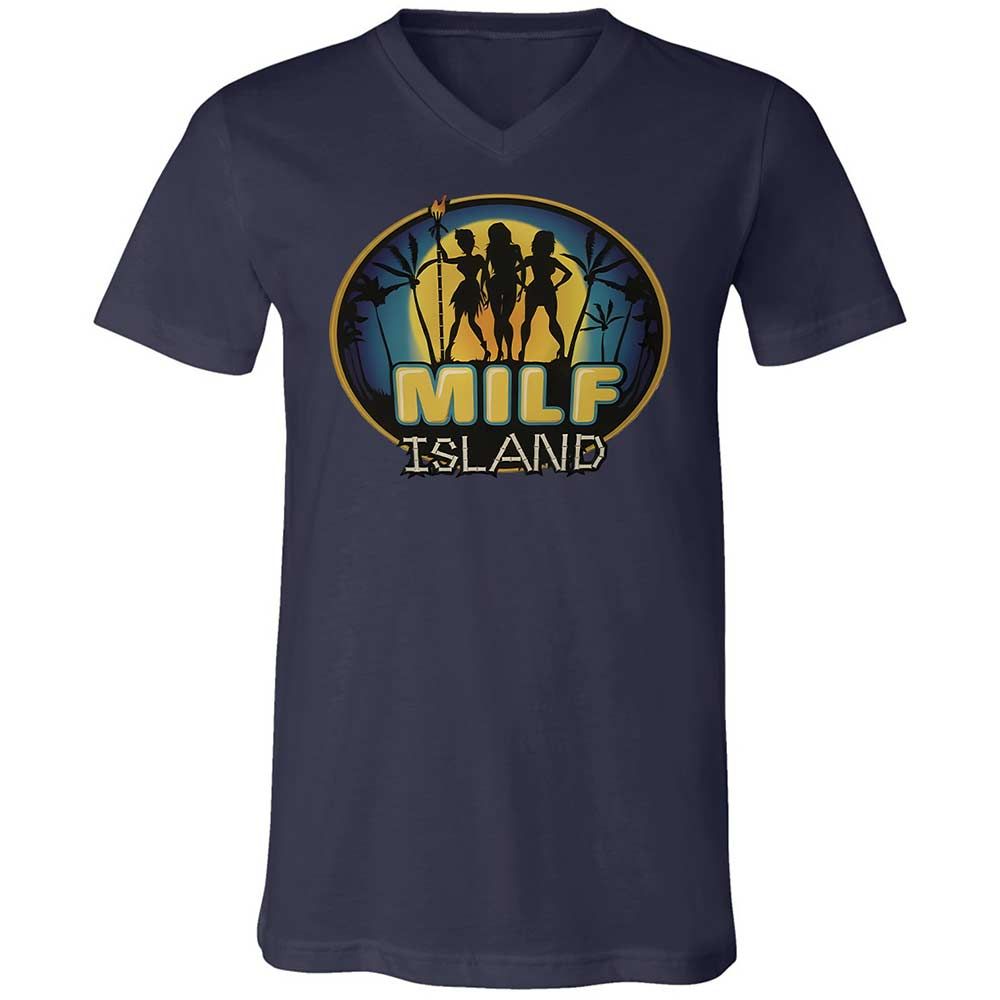 Unisex V-Neck T-Shirt - UDYEMDHJ - Navy - 2