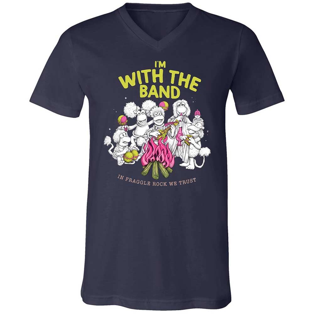 Unisex V-Neck T-Shirt - 87A15QZF - Navy - 2